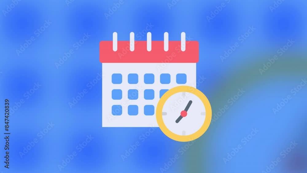 2D Calendar Schedule Animation HD 2D Calendar Schedule Animation HD