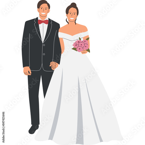 Wedding Couple Illustration