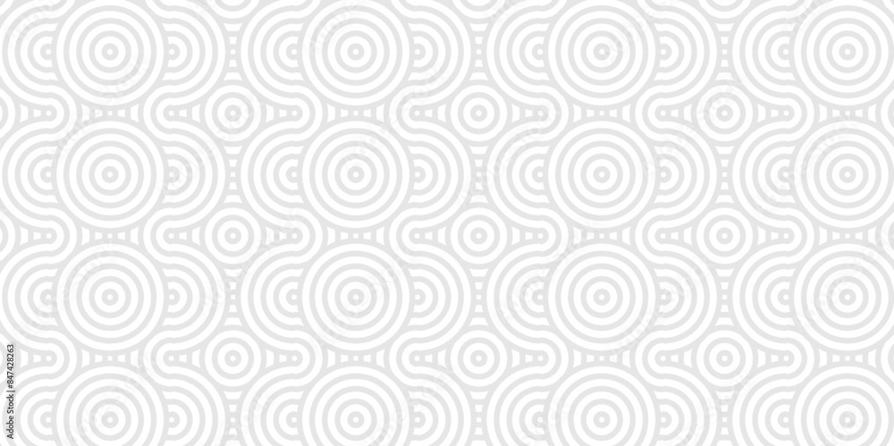 Overlapping Pattern Minimal diamond geometric waves spiral and abstract circle wave line. white and gray color seamless tile stripe geometric create retro square line backdrop pattern background. Overlapping Pattern Minimal diamond geometric waves spiral and abstract circle wave line. white and gray color seamless tile stripe geometric create retro square line backdrop pattern background.