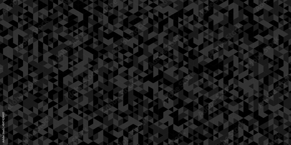 Vector geometric seamless diamond technology black and gray triangle element light background. Abstract digital grid light pattern black Polygon Mosaic triangle, business and corporate background. Vector geometric seamless diamond technology black and gray triangle element light background. Abstract digital grid light pattern black Polygon Mosaic triangle, business and corporate background.