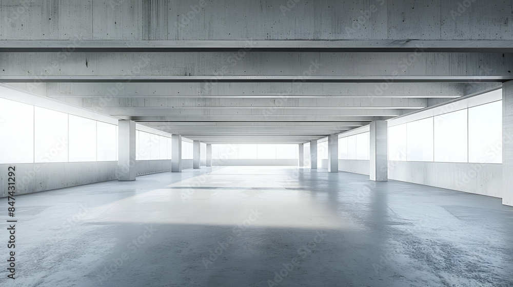 Obraz premium empty corridor in a building