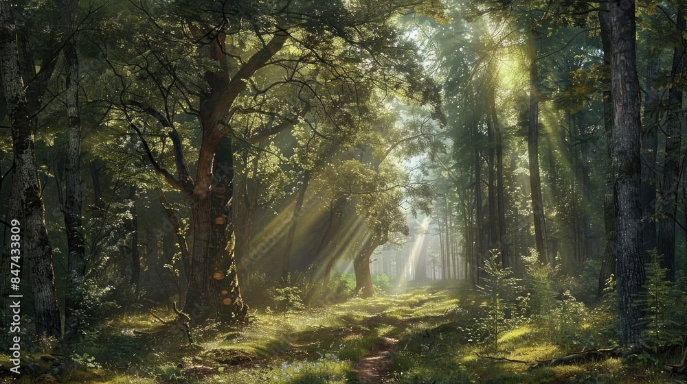 Fototapeta premium The Splendor of the Natural World Scenes of the Woods