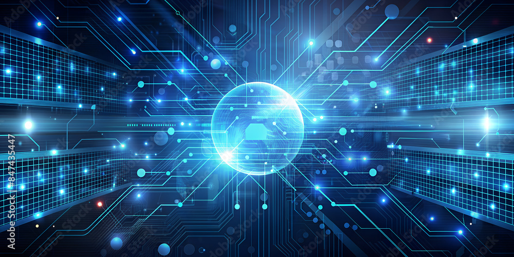 Fototapeta premium technology background concept