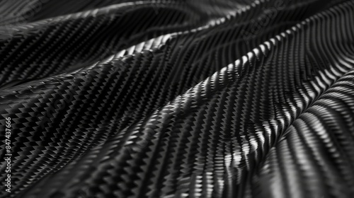 Wallpaper Mural 3D black carbon mesh illustration. Bright contrast color hand drawn ornament textured background. Torontodigital.ca