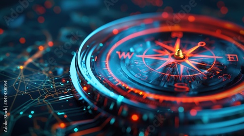 Wallpaper Mural Navigating Business Terrain, Digital Compass for Strategic Exploration Torontodigital.ca