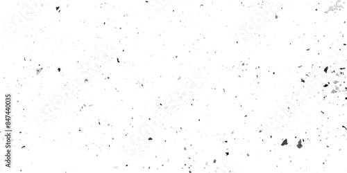 Black and white grunge texture with dust and grain noise particles. Black grainy texture isolated on white background. Vector illustration