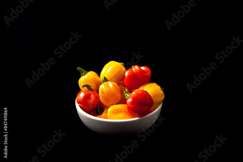 red and yellow peppers