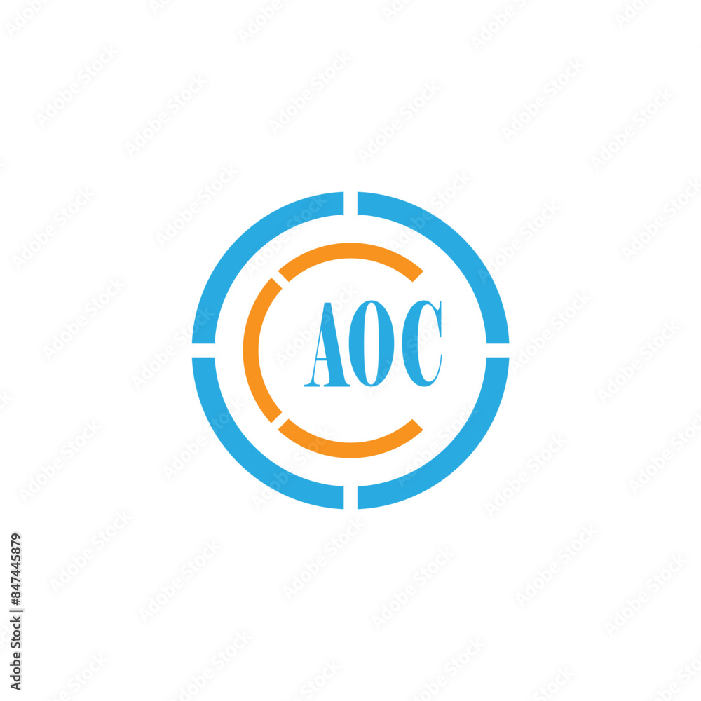 Alphabet letters Initials Monogram logo AOC Alphabet letters Initials Monogram logo AOC