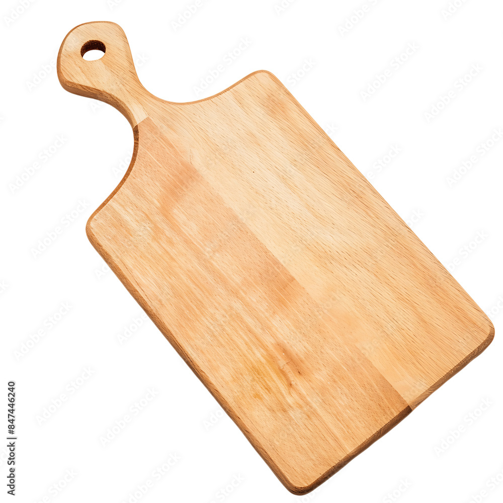 Wooden Chopping Board on Clear Background Cutout Wooden Chopping Board on Clear Background Cutout