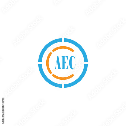 Alphabet letters Initials Monogram logo AEC photo