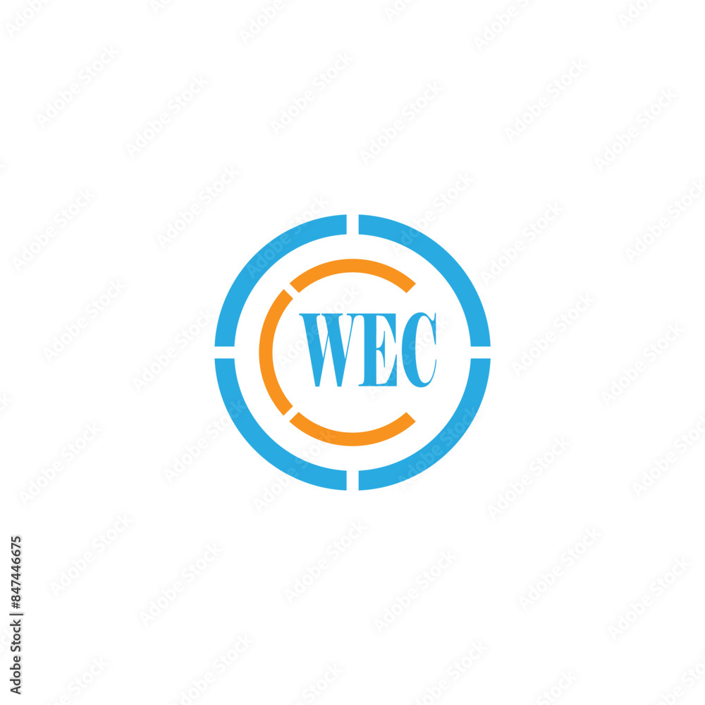 Alphabet letters Initials Monogram logo WEC Alphabet letters Initials Monogram logo WEC