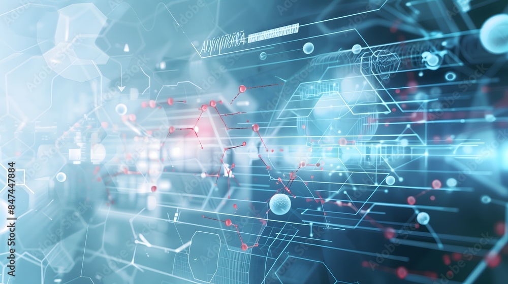 Modern and innovative background for a PPT, integrating themes of smart medical technology and innovative healthcare, sleek design, Modern and innovative background for a PPT, integrating themes of smart medical technology and innovative healthcare, sleek design,