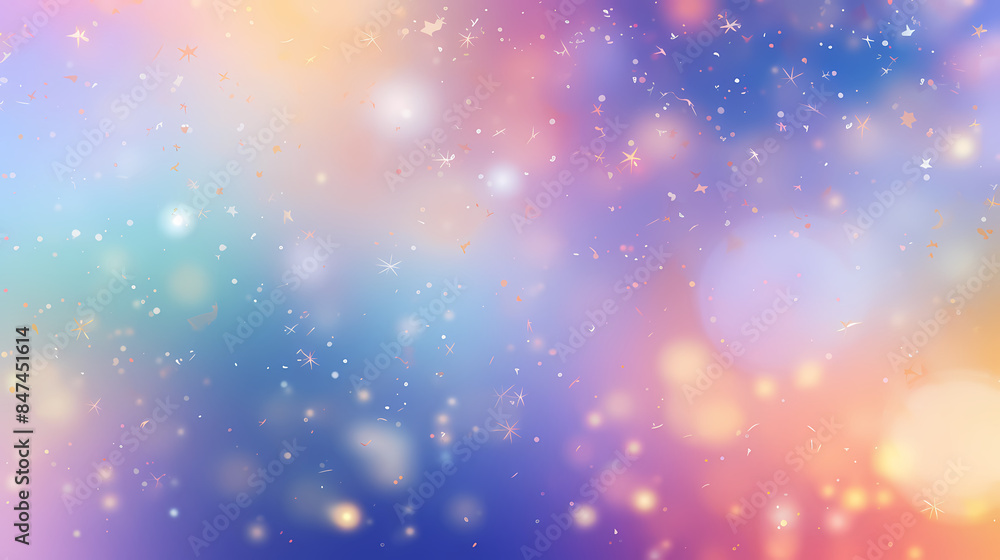Soft pastel background with stars and bokeh lights Soft pastel background with stars and bokeh lights