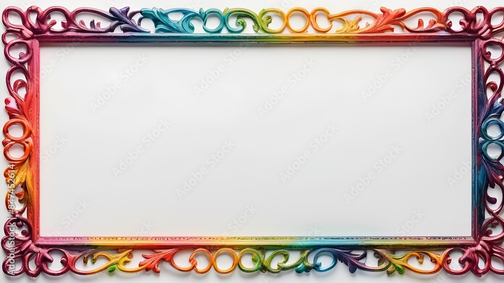 Generative AI. Capturing the beauty of colors in a simple yet striking frame. Isolate on white background Generative AI. Capturing the beauty of colors in a simple yet striking frame. Isolate on white background