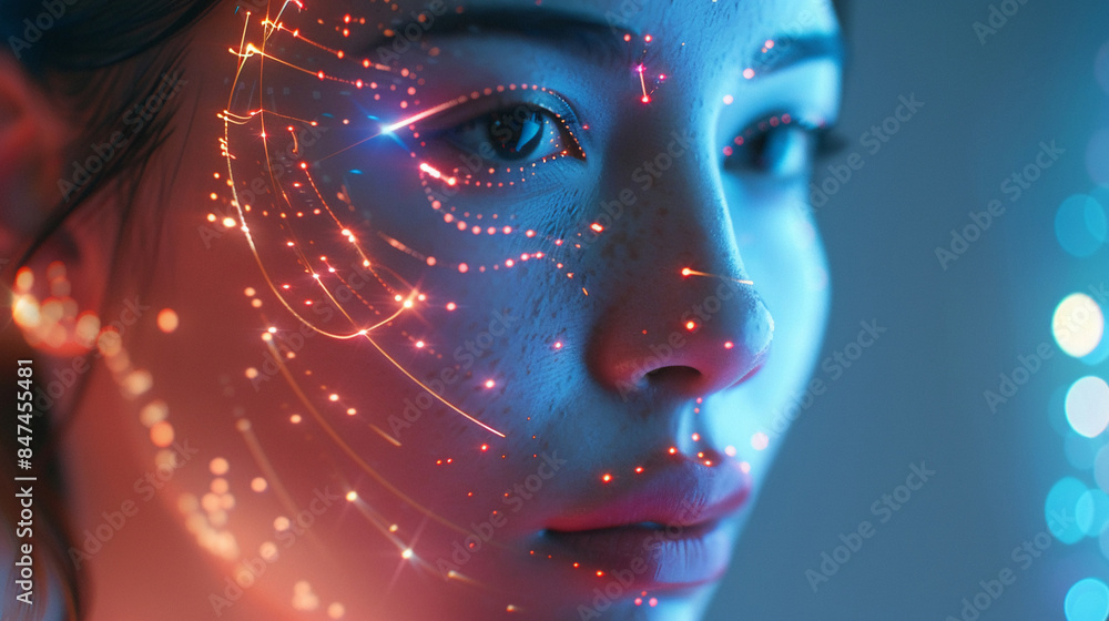 An AI assistant offering personalized skincare advice. AI assistant An AI assistant offering personalized skincare advice. AI assistant