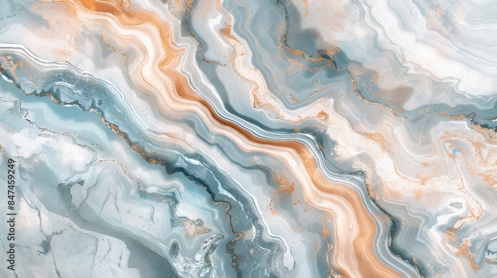 Abstract marble texture background in soft colors of blue, gray, and orange for modern digital art and design projects. Abstract marble texture background in soft colors of blue, gray, and orange for modern digital art and design projects.