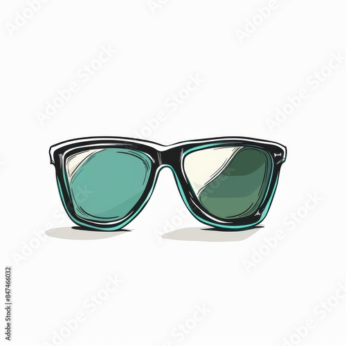 eye glasses isolated icon