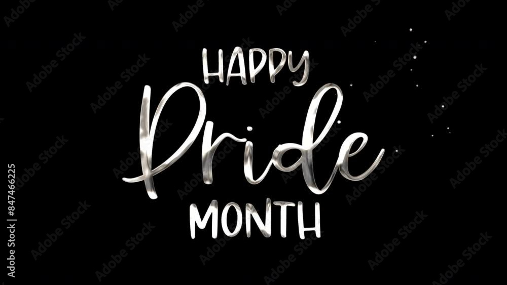 Animated Happy Pride Month lettering on a transparent background, suitable for social media posts, event promotions, and pridethemed designs. Animated Happy Pride Month lettering on a transparent background, suitable for social media posts, event promotions, and pridethemed designs.