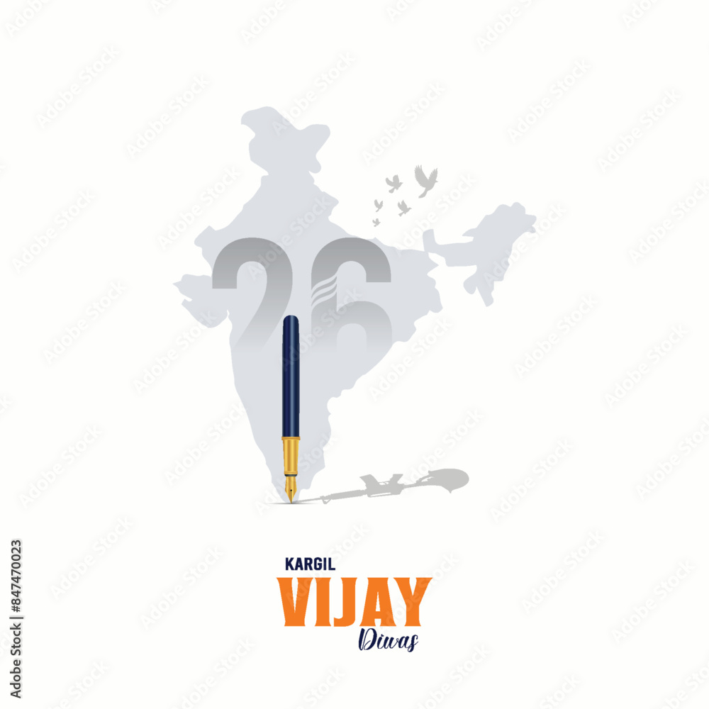 Kargil Vijay Diwas, illustration. vector, Art. Social Media Poster, Kargil Vijay Diwas, illustration. vector, Art. Social Media Poster,