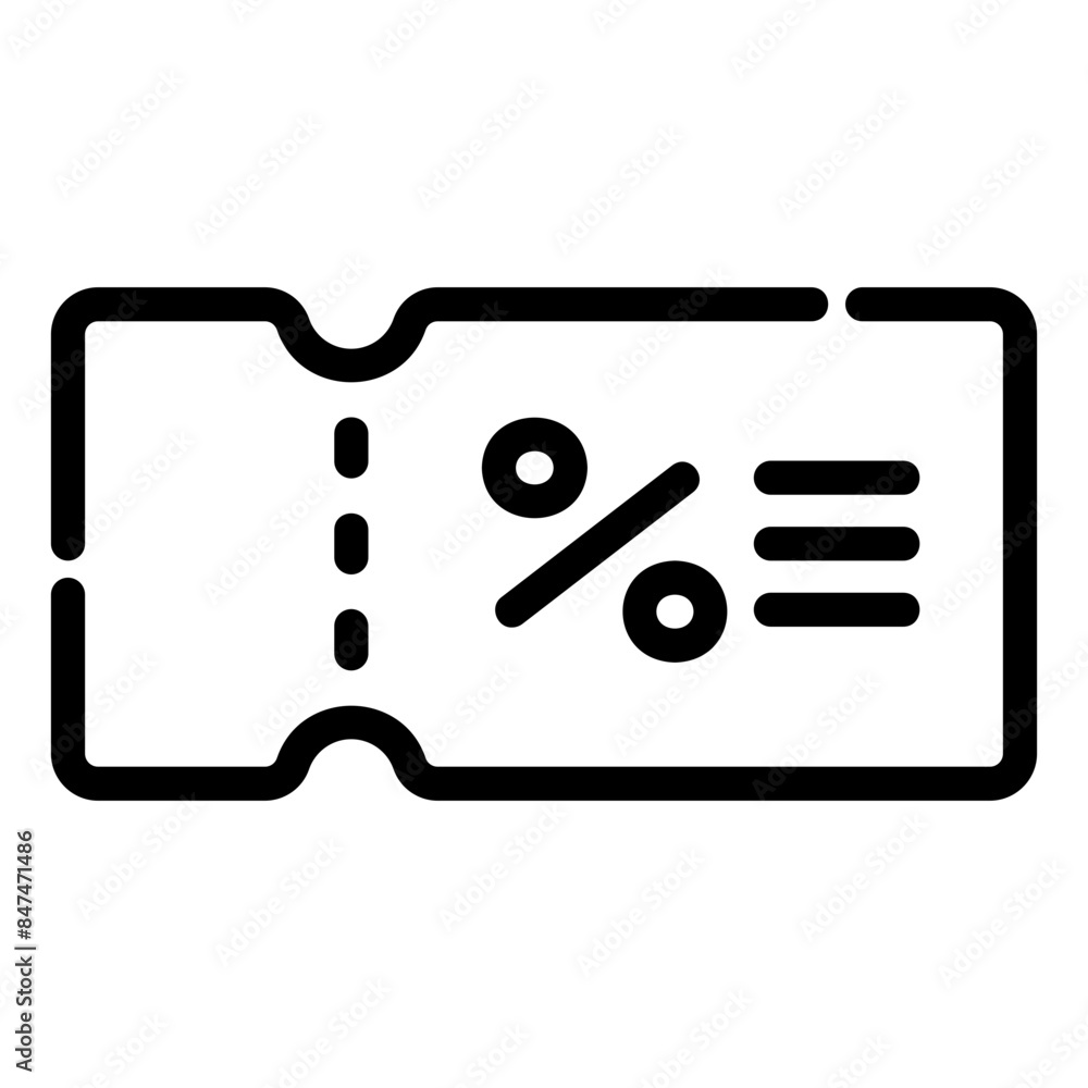 coupon outline icon coupon outline icon