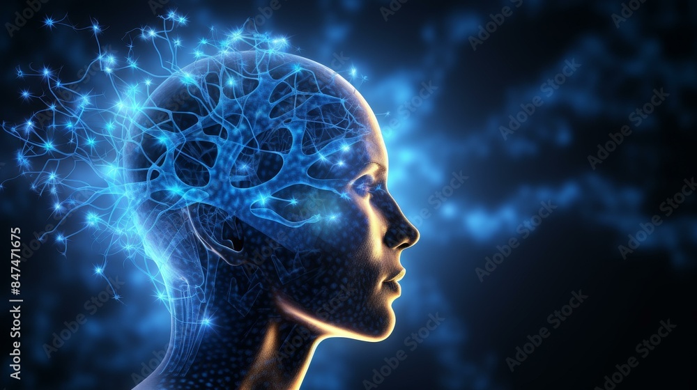 Explore the abstract world of neural connections and intelligence in this futuristic concept. Explore the abstract world of neural connections and intelligence in this futuristic concept.