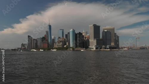 Wallpaper Mural Aerial video of downtown Manhattan New York. USA Torontodigital.ca