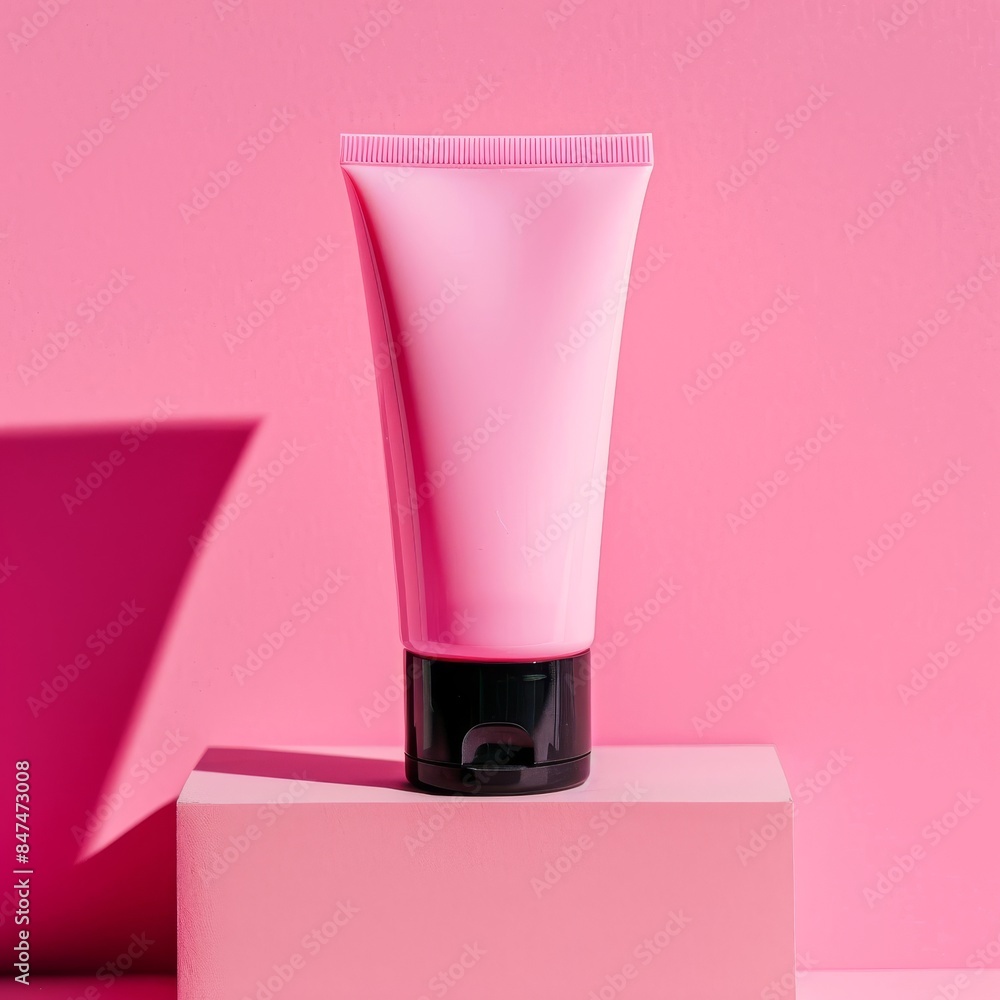 Glossy cosmetic tube isolated on open background. Glossy cosmetic tube isolated on open background.