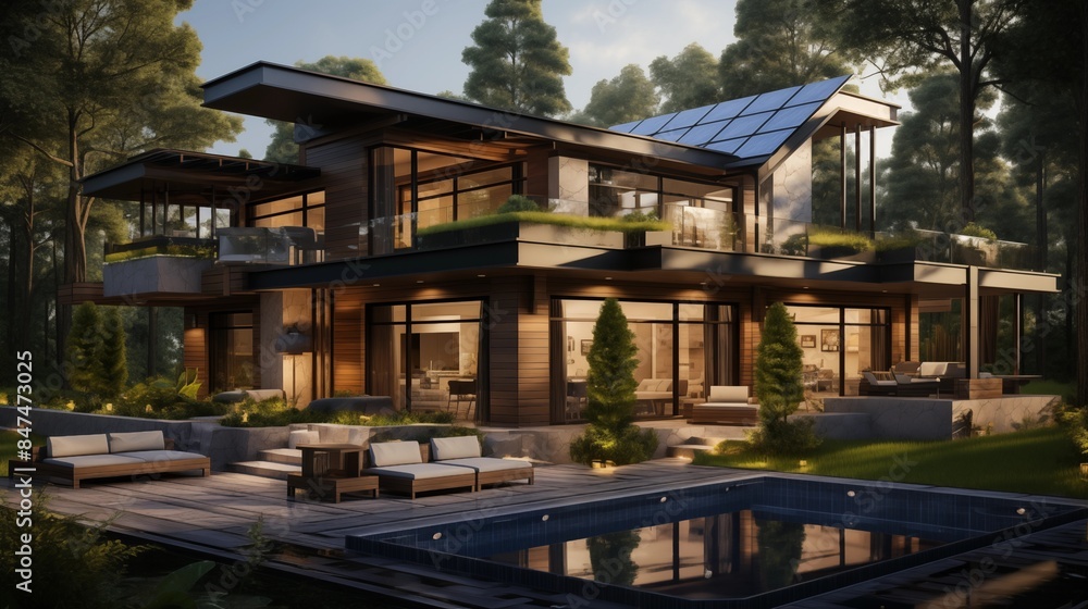 Eco-Friendly Villa- green roof Eco-Friendly Villa- green roof