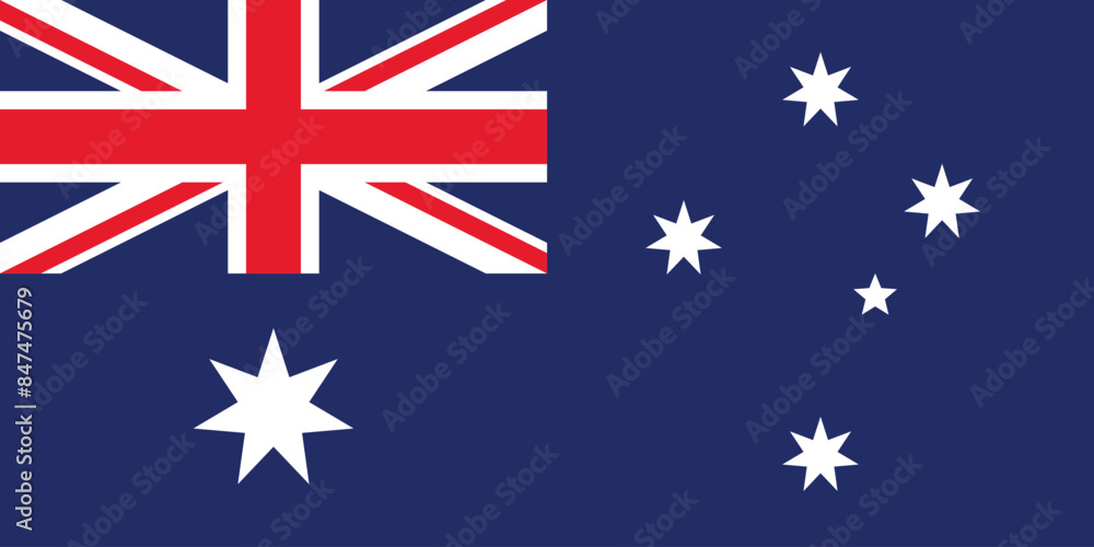 Ταπετσαρία Australia flag of Australia National Flag design with original aspect ratio Vect