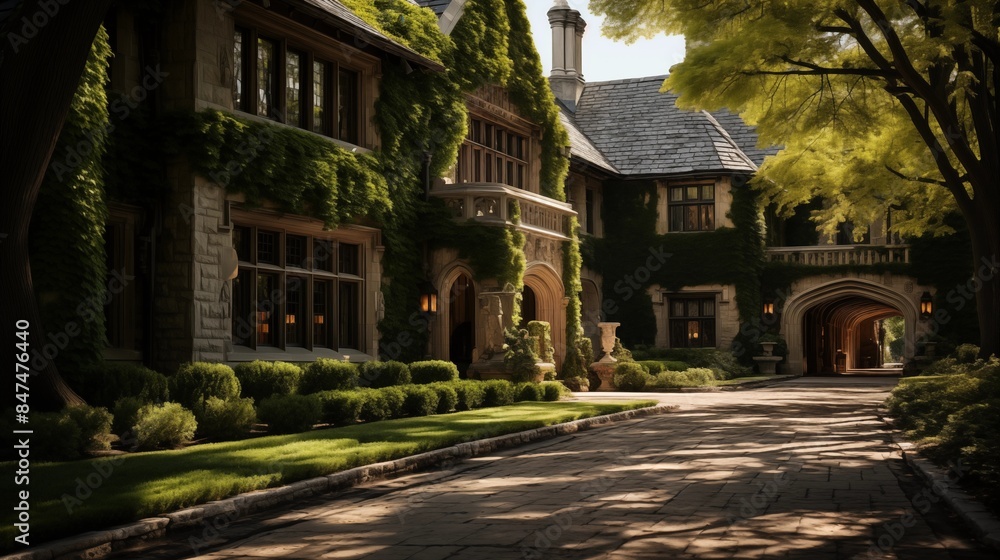Obraz premium Historical Manor House- stone walls