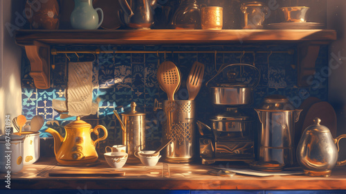 utensils on the table