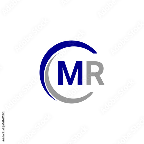 Alphabet letters Initials Monogram logo MR, INITIAL Letter MR logo design, template vector illustration. MR Initial Letter Logo design vector template, Graphic Alphabet Symbol for Corporate Business. 