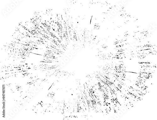 grunge black lines in circle shape, Grunge lines in Circle Form. Spiral Vector Illustration .Textured round Logo. Design elements. Abstract Geometric circular shapes .Rotating grunge radial lines. Con