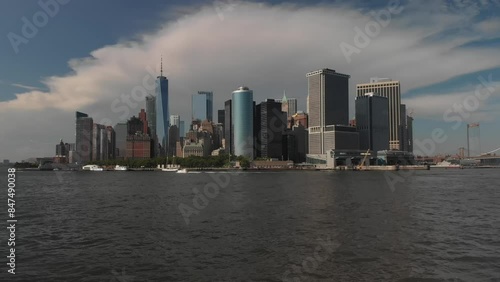 Wallpaper Mural Aerial video of downtown Manhattan New York. USA Torontodigital.ca