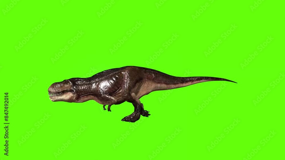 T-rex dinosaur mama cave bite green screen animation, 3D rendering T-rex dinosaur mama cave bite green screen animation, 3D rendering