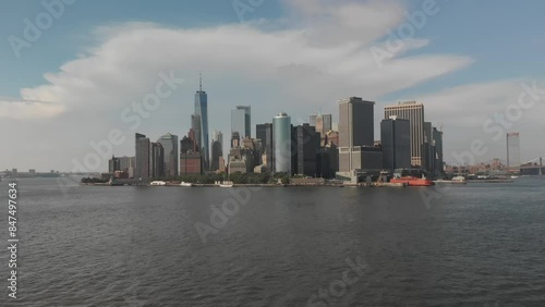 Wallpaper Mural Aerial video of downtown Manhattan New York. USA Torontodigital.ca