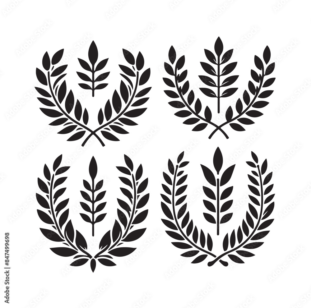 laurel sign illustration icon logo vector illustration laurel sign illustration icon logo vector illustration
