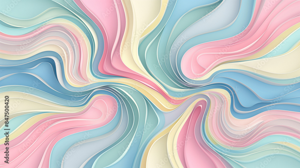 A colorful, abstract painting with a rainbow of colors A colorful, abstract painting with a rainbow of colors