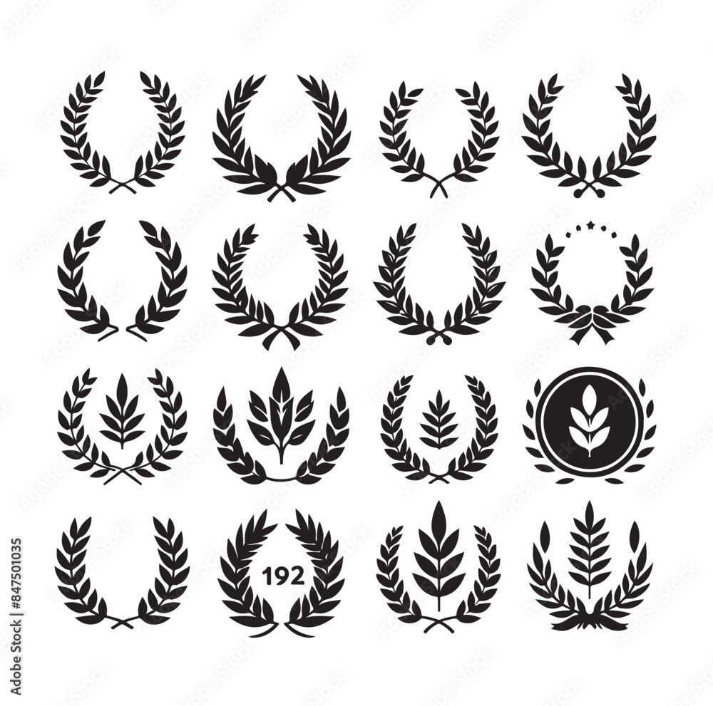 laurel sign illustration icon logo vector illustration laurel sign illustration icon logo vector illustration