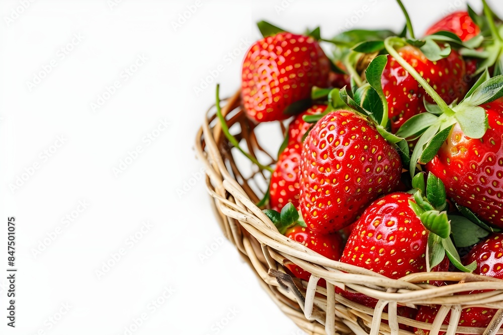 basket of strawberries basket of strawberries