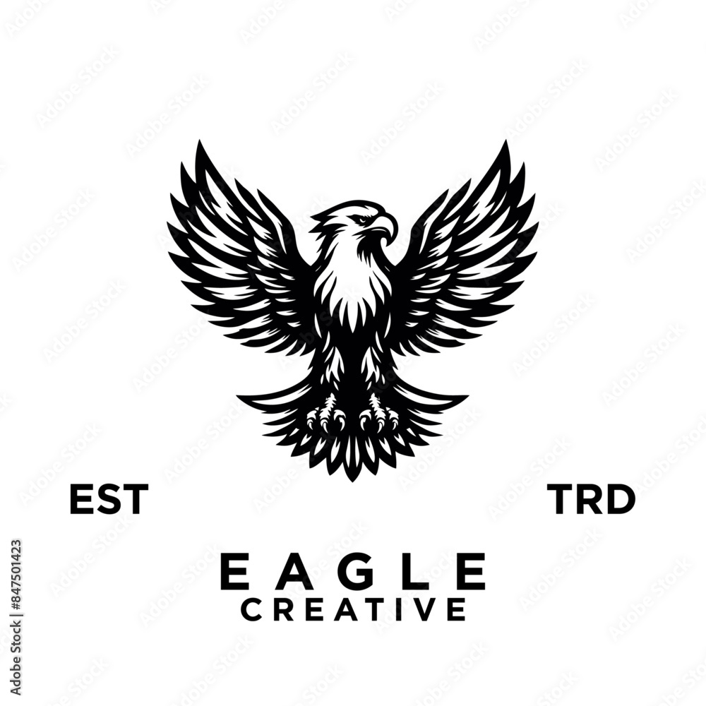 eagle logo design icon illustration