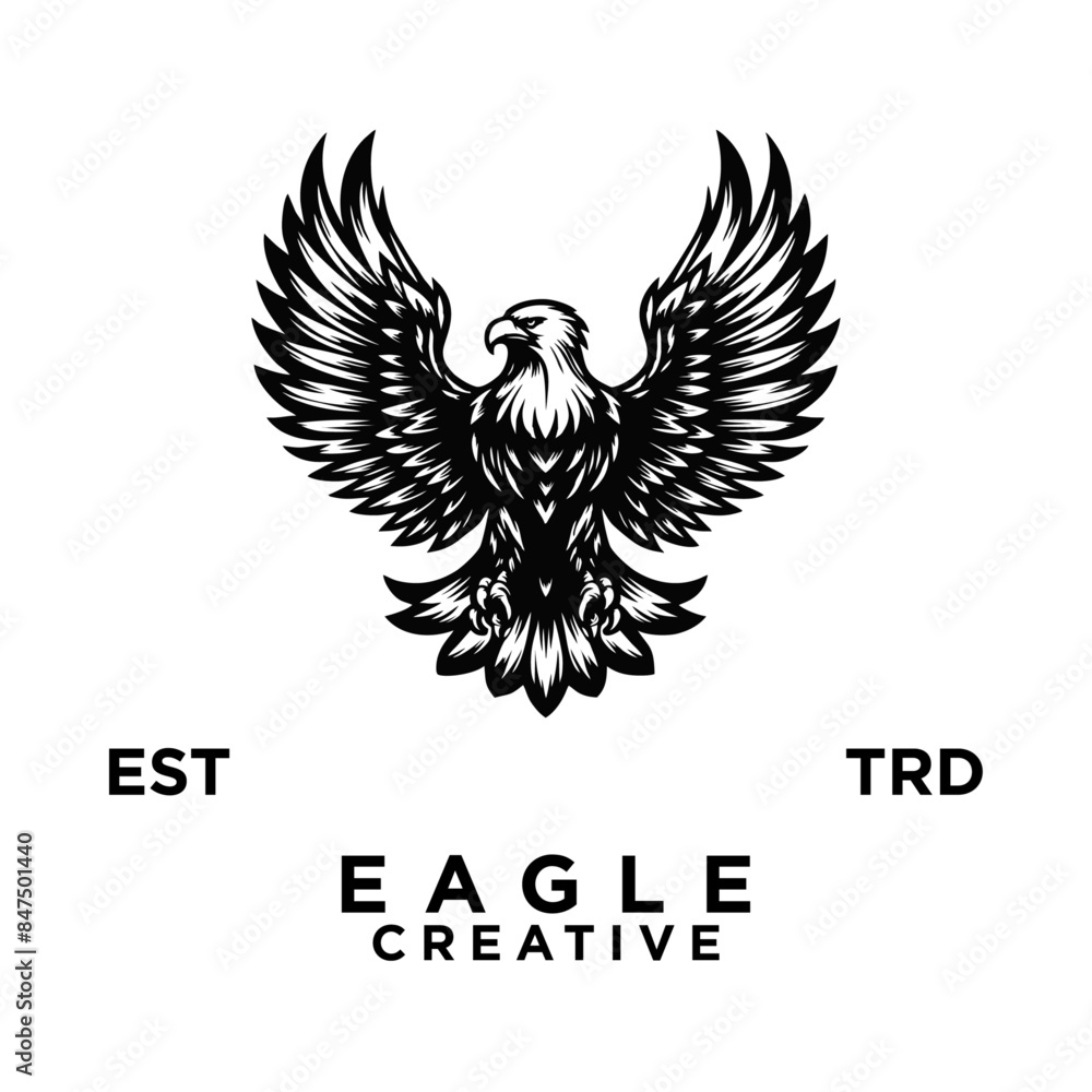 eagle logo design icon illustration eagle logo design icon illustration
