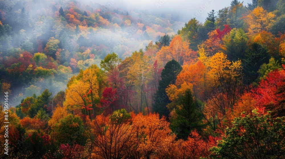 Scenic Landscapes with Vibrant Foliage Scenic Landscapes with Vibrant Foliage
