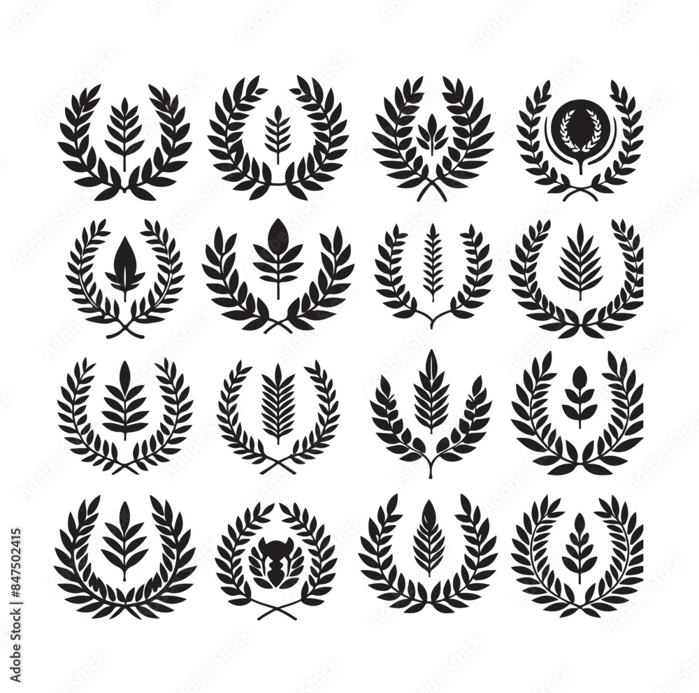 laurel sign illustration icon logo vector illustration laurel sign illustration icon logo vector illustration