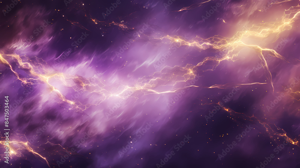 Purple lightning in the sky Purple lightning in the sky