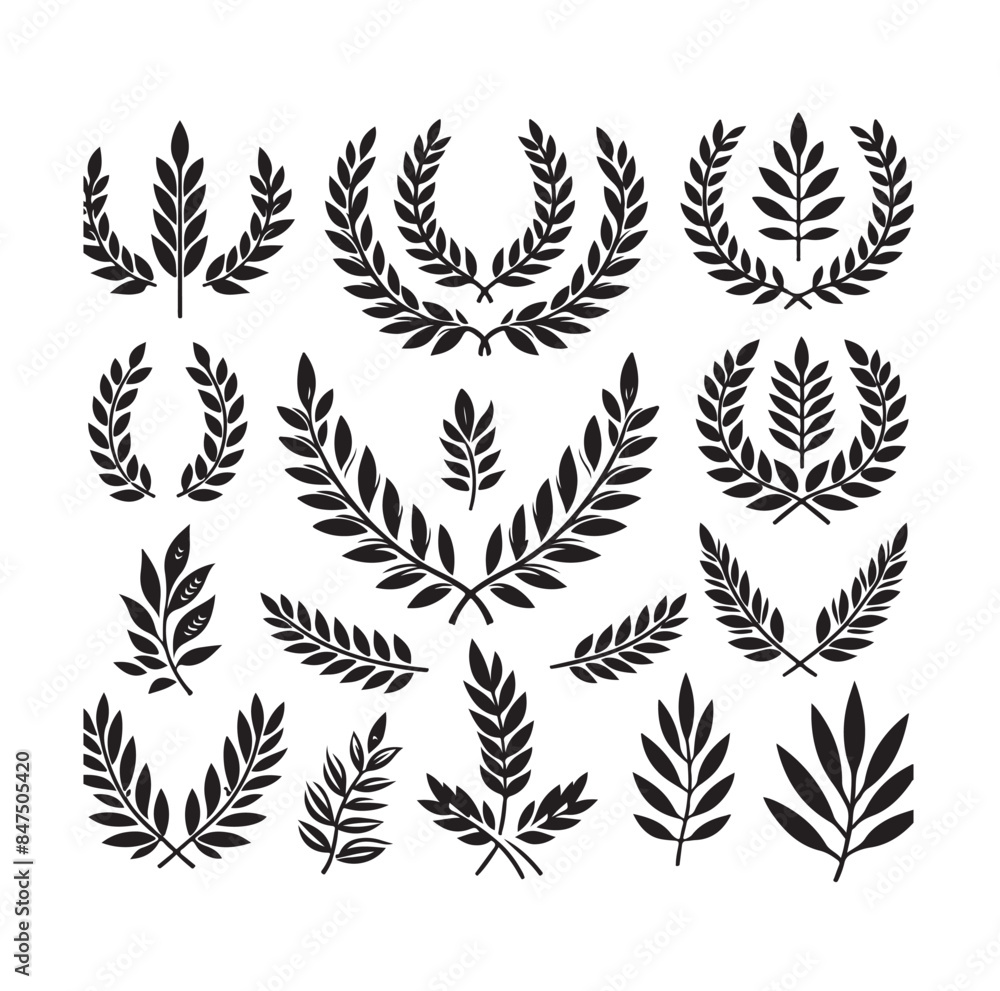 laurel sign illustration icon logo vector illustration laurel sign illustration icon logo vector illustration