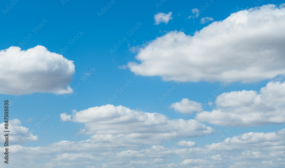 Fototapeta premium sky, bright white clouds, freedom