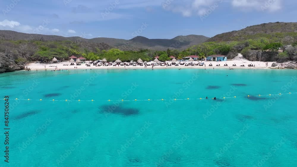 Kenepa Grandi Beach At Willemstad In Netherlands Curacao. Island Beach. Blue Sea Landscape. Willemstad At Netherlands Curacao. Tourism Background. Nature Seascape. Kenepa Grandi Beach At Willemstad In Netherlands Curacao. Island Beach. Blue Sea Landscape. Willemstad At Netherlands Curacao. Tourism Background. Nature Seascape.