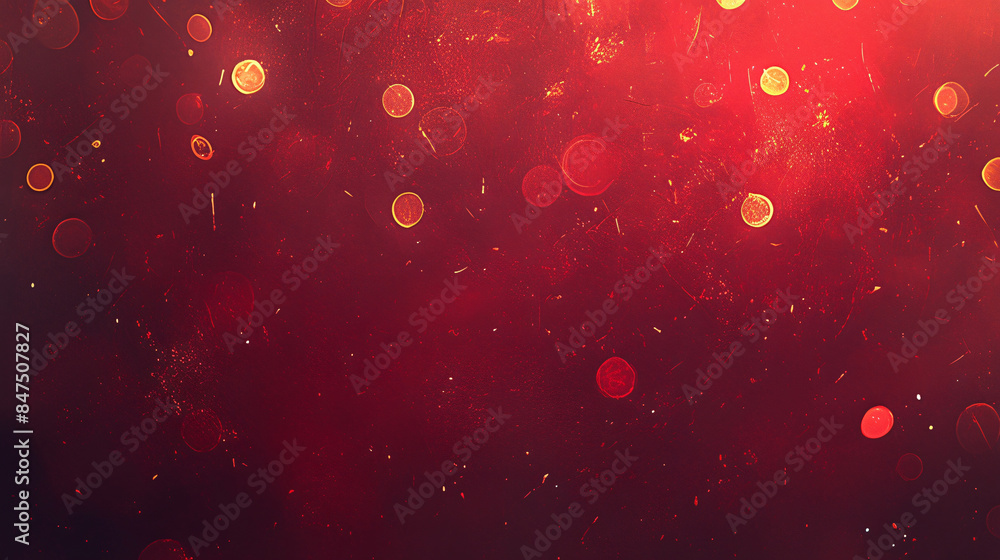 Red background with golden bokeh and copy space text. This design is perfect for a website, brochure, or presentation about love, romance, or Valentine's Day. Red background with golden bokeh and copy space text. This design is perfect for a website, brochure, or presentation about love, romance, or Valentine's Day.