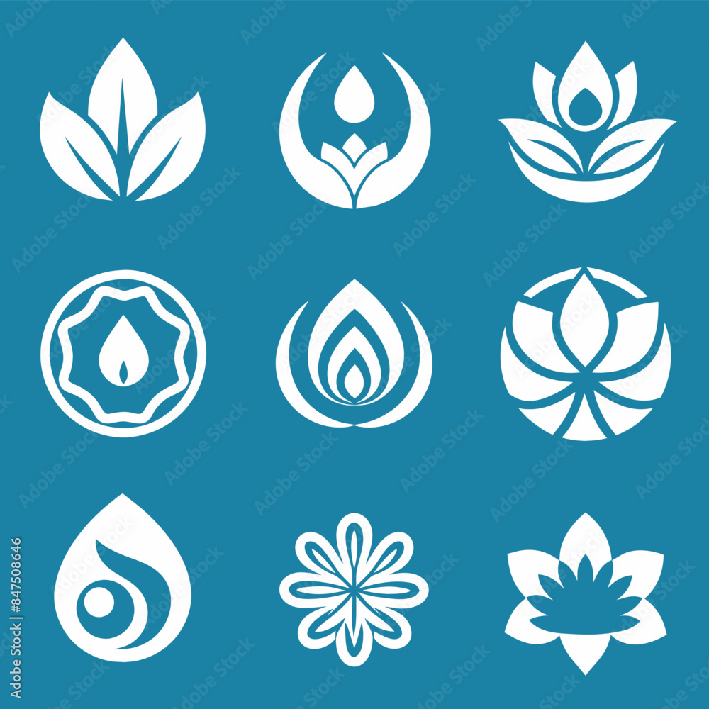 Naklejka premium TranquilTouch: Logo Design for Spa 